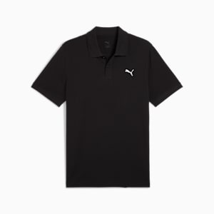 Camiseta tipo polo Essentials de piqué para hombre, PUMA Black, extralarge